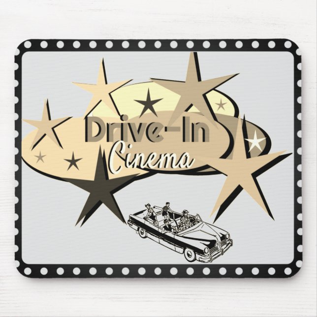 *Mousepad mit dem Drive-In-Kino*-Logo Mousepad (Vorne)