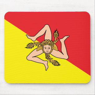 Mousepad mit der Flagge Siziliens, Italien
