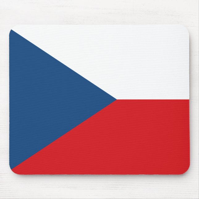 Mousepad mit der Flagge Tschechiens (Vorne)