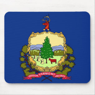 Mousepad mit der Flagge von Vermont Staat - USA