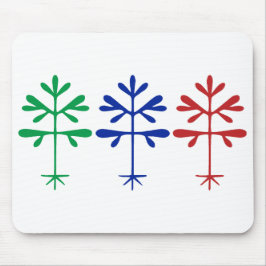 Mousepad mit Dreifach-Sapling-Grafik