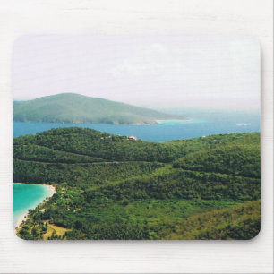 Mousepad mit einer Heiliger Thomas-Insel-Szene