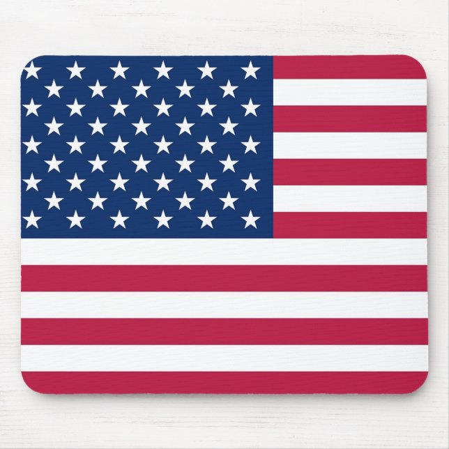 Mousepad mit Flagge der USA (Vorne)