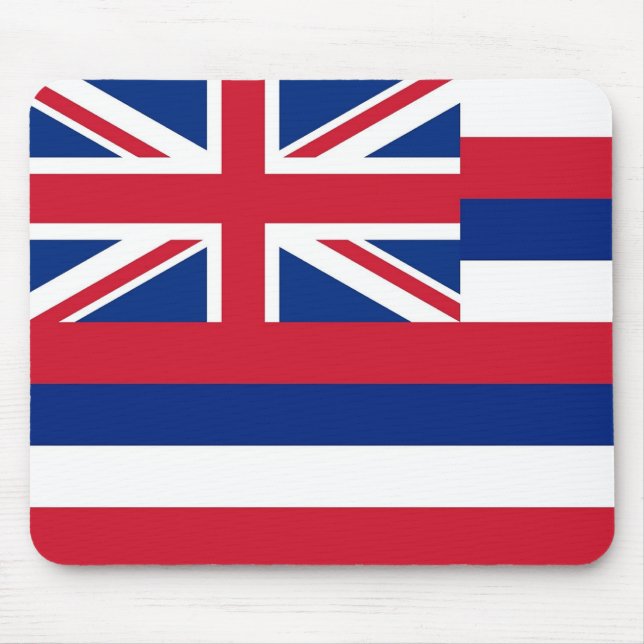 Mousepad mit Flagge des Staat Hawaii - USA (Vorne)