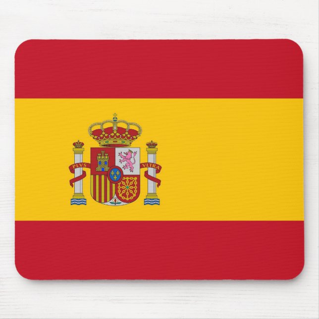 Mousepad mit Flagge Spaniens (Vorne)