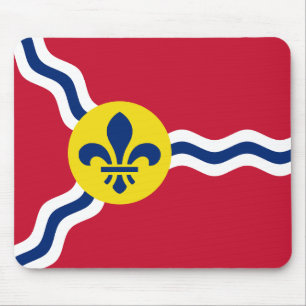 Mousepad mit Flagge von St. Louis, Missouri