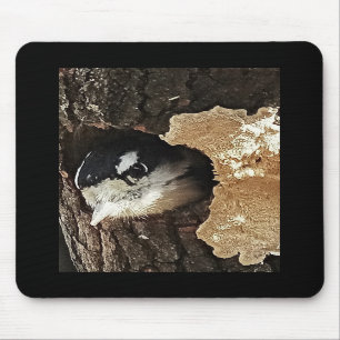 Mousepad mit flaumigem Specht - vertikale Ansicht