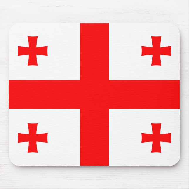 Mousepad mit georgischer Flagge (Vorne)