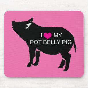 Mousepad mit Hängebauchschwein