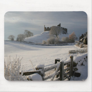 Mousepad mit Hume Schloss im Winter