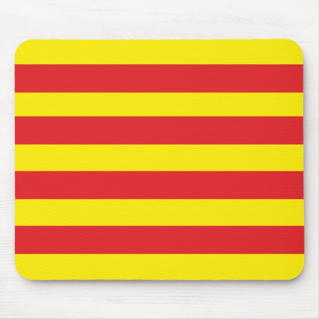 Mousepad mit katalanischer Fahne „Serenya " (Vorne)