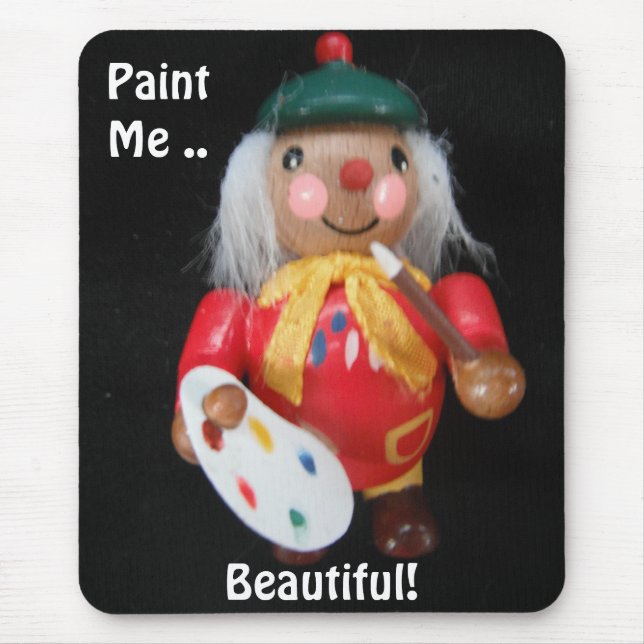 Mousepad mit Künstlerin (Vorne)