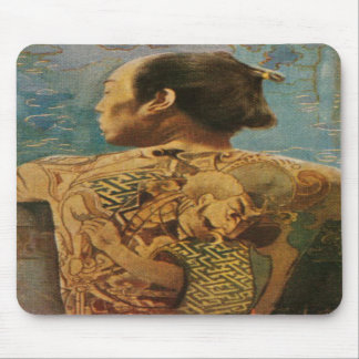 Mousepad mit tätowiertem Mann From 1920 Japan