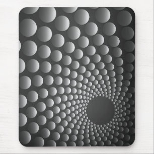 Mousepad, modern, schwarz, grau, abstrakt, Punkte Mousepad