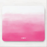Mousepad Mousepad<br><div class="desc">Modernes und stilvolles Mousepad mit heißen rosafarbenen Farben. Dieses Monogramm-Mousepad ist vollständig anpassbar.</div>