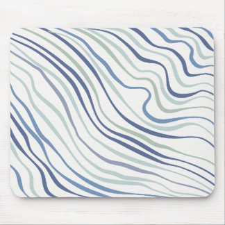 Mousepad Mousepad (Mousepad) mit moderner Wavy Blu