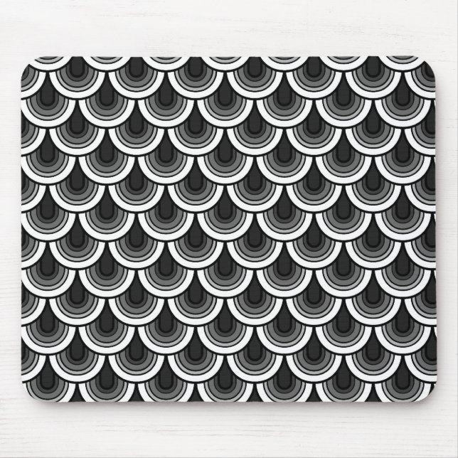 Mousepad nahtloses Retro Muster (Vorne)