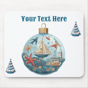 Mousepad Nautical Christmas