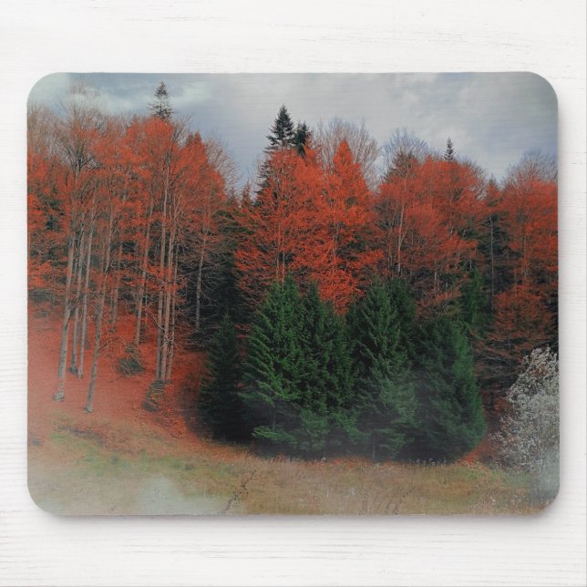 Mousepad October Forest Red Green (Vorne)