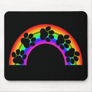Mousepad-Paare auf einem Regenbogen Mousepad