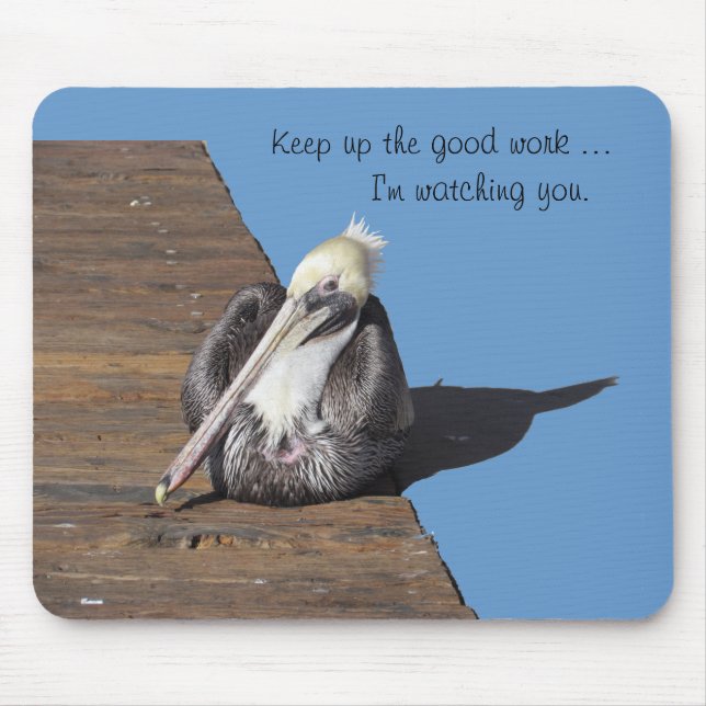 Mousepad - Pelican am Pier (Vorne)