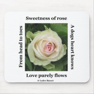 Mousepad Poetic Rose von Ladee Basset