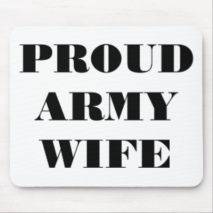 Mousepad Proud Army Ehefrau