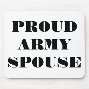 Mousepad Proud Army Ehefrau