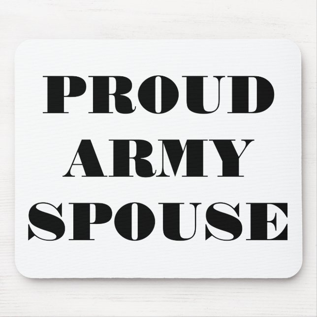 Mousepad Proud Army Ehefrau (Vorne)