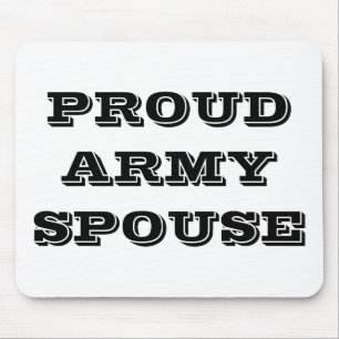 Mousepad Proud Army Ehefrau