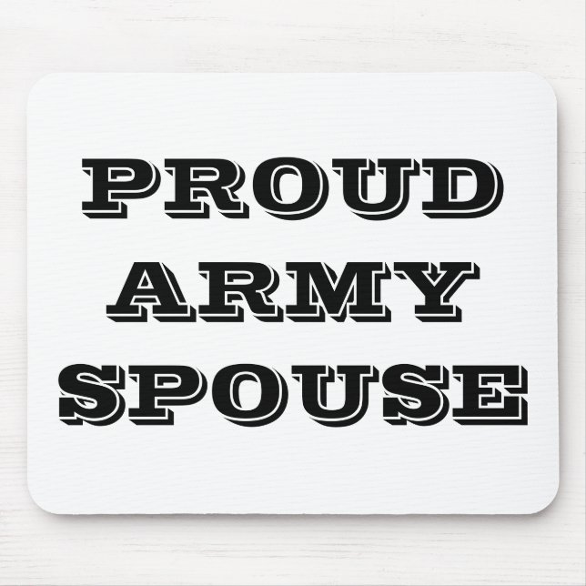 Mousepad Proud Army Ehefrau (Vorne)