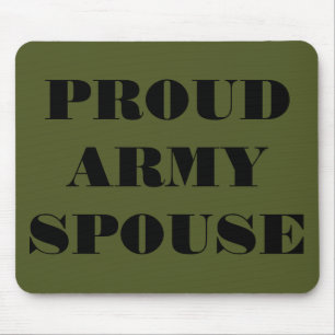 Mousepad Proud Army Ehefrau
