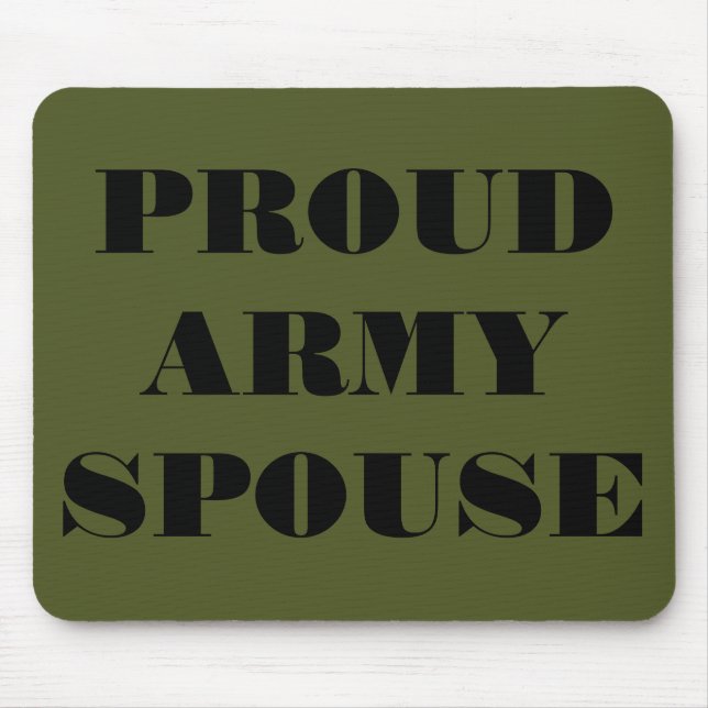 Mousepad Proud Army Ehefrau (Vorne)