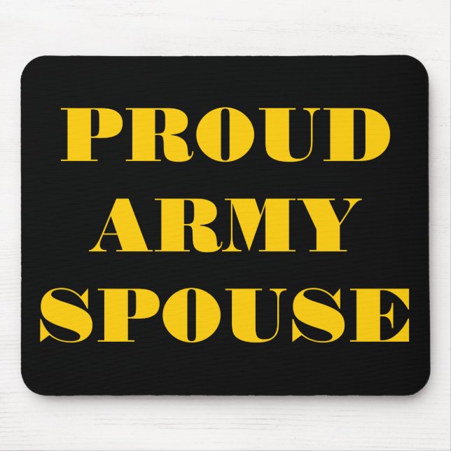 Mousepad Proud Army Ehefrau (Vorne)