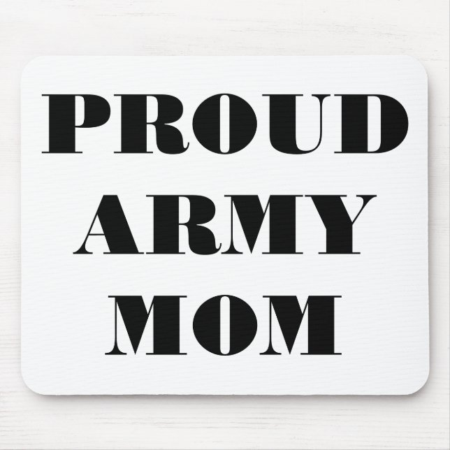 Mousepad Proud Army Mama (Vorne)