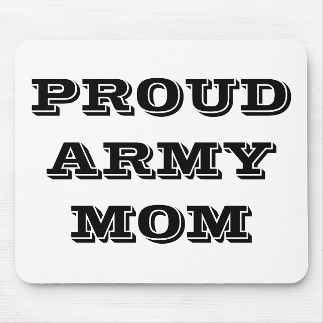 Mousepad Proud Army Mama (Vorne)