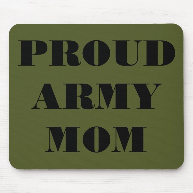 Mousepad Proud Army Mama (Vorne)