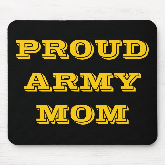 Mousepad Proud Army Mom (Vorne)