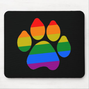 Mousepad Rainbow Paws