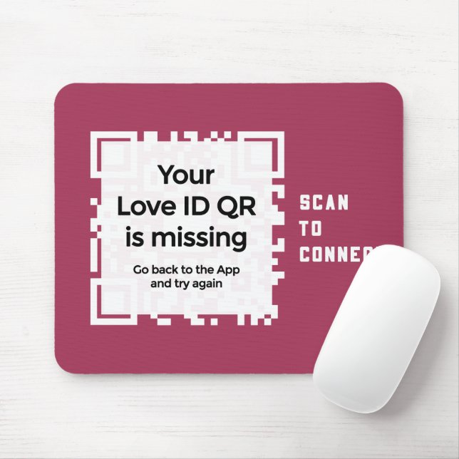 Mousepad - RED - QR - PURE Collection (Mit Mouse)