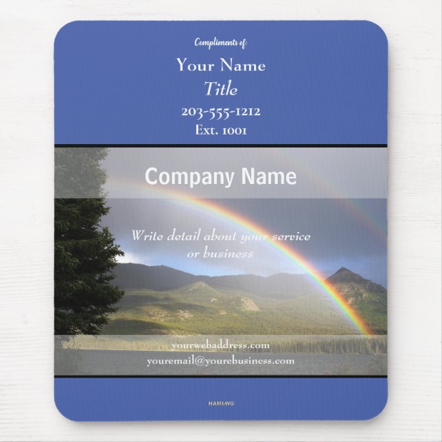 Mousepad-RegenbogenThema - HAMbyWG Mousepad (Vorne)