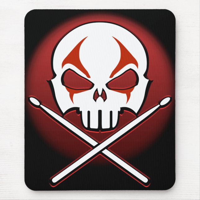 Mousepad-Rock & Roll Drummer-Maus-Pad Mousepad (Vorne)