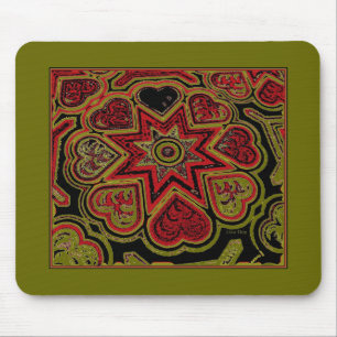 Mousepad "Rustic Hearts"