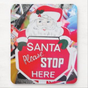 Mousepad Santa & Stopp Hier unterschreiben