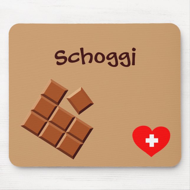 Mousepad Schoggi (Schweizer Schokolade) (Vorne)