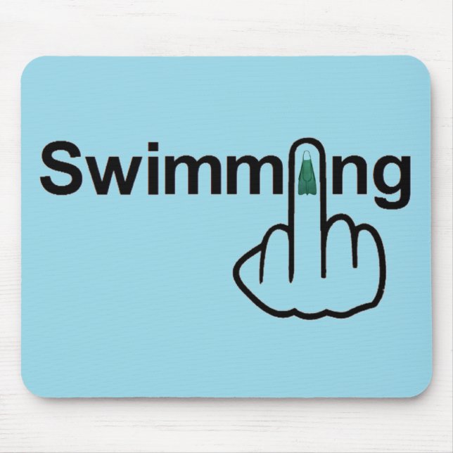 Mousepad Schwimmen Gedreht (Vorne)