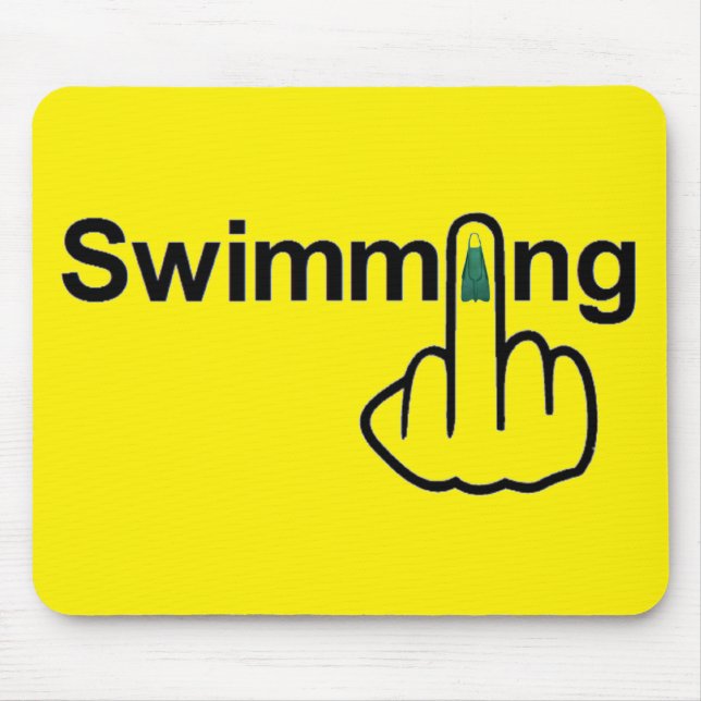 Mousepad Schwimmen Gedreht (Vorne)