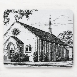 Mousepad St Martin der Ausflug-Kirche