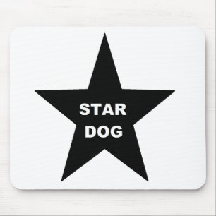 Mousepad Star Dog auf Black Star
