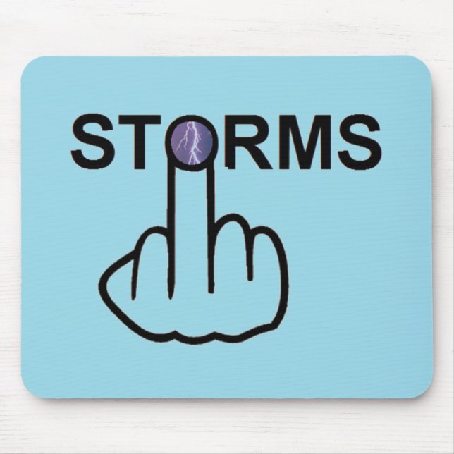 Mousepad-Stürme Gedreht Mousepad (Vorne)
